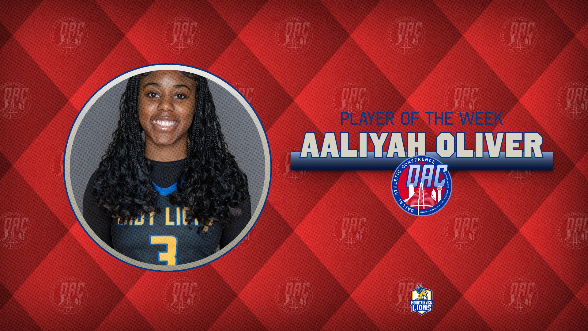 Oliver Named DAC Player of Week